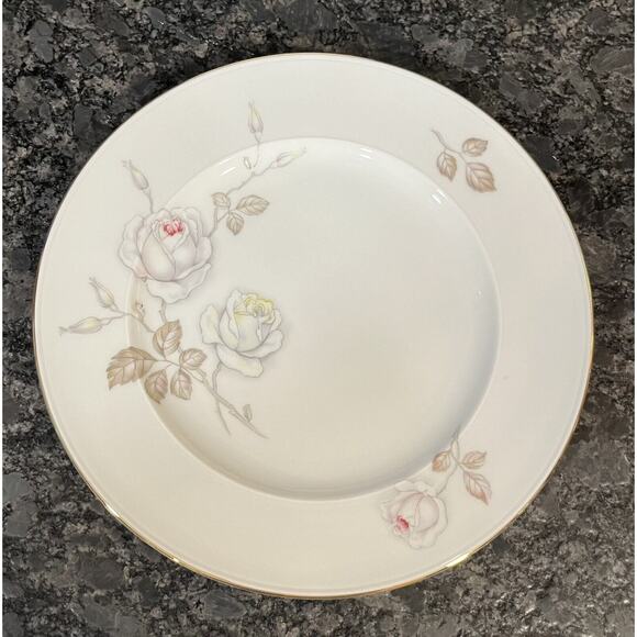 (6) Johann Haviland Sweetheart Rose Porcelain Salad Plates Bavaria Germany - Picture 3 of 4